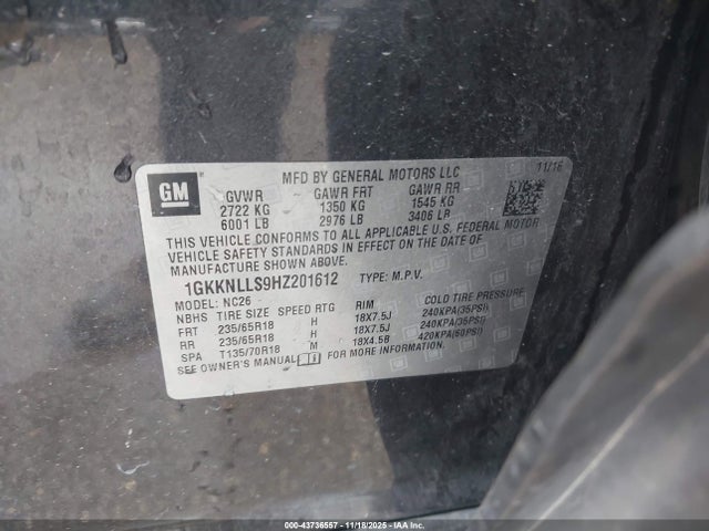 1GKKNLLS9HZ201612 GMC Acadia Sle-2