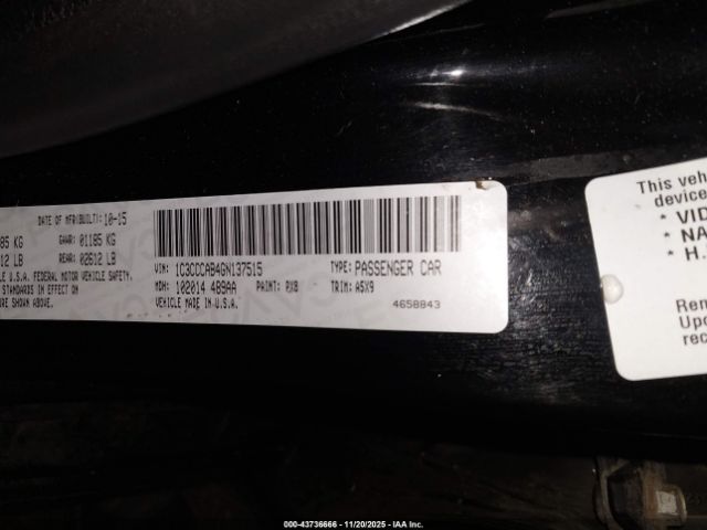 2016 CHRYSLER 200 1C3CCCAB4GN137515 Photo 8