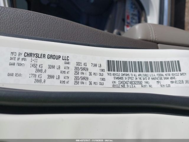 2011 DODGE DURANGO 1D4SD4GT4BC623582 Photo 8