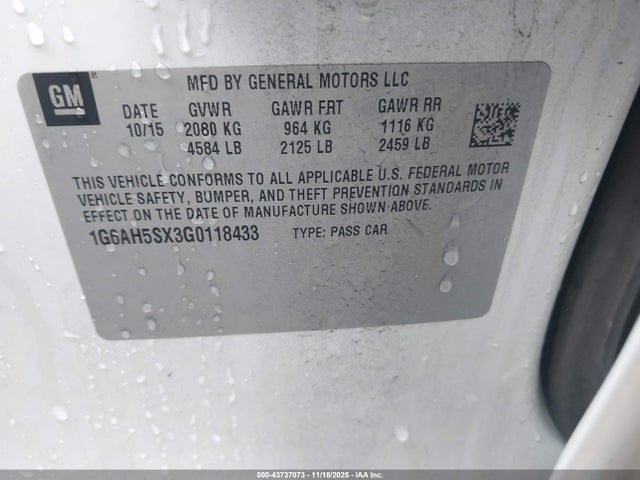 2016 CADILLAC ATS 1G6AH5SX3G0118433 Photo 8