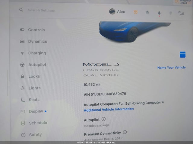 2024 TESLA MODEL 3 5YJ3E1EB4RF830476 Photo 6