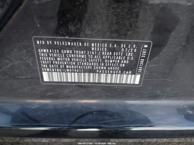 2020 VOLKSWAGEN JETTA 3VWCB7BU1LM074011 Photo 8