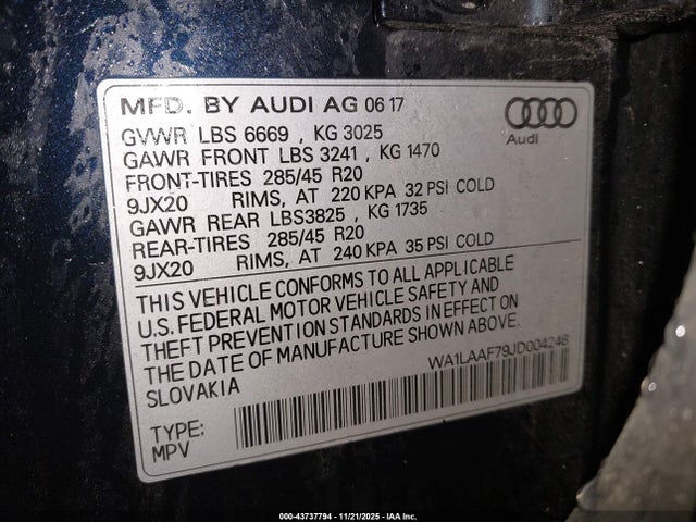 2018 AUDI Q7 WA1LAAF79JD004248 Photo 8