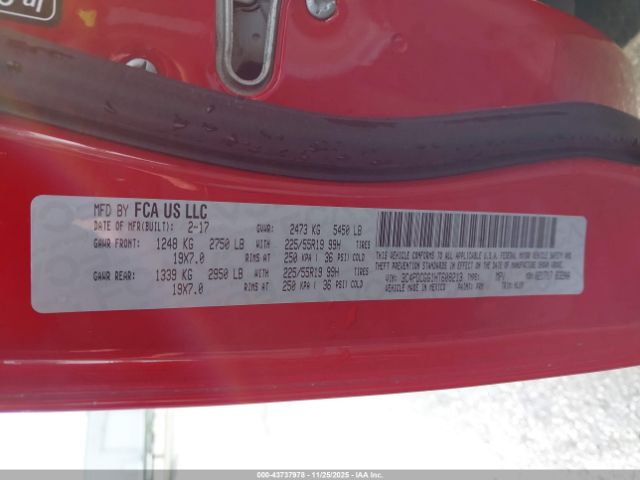 2017 DODGE JOURNEY 3C4PDCGG1HT608213 Photo 8