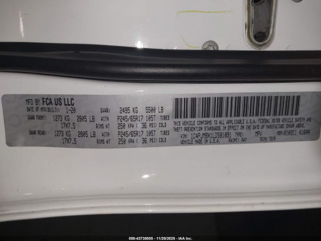 2020 JEEP CHEROKEE 1C4PJMBX1LD581891 Photo 8
