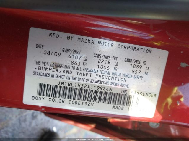 2010 MAZDA MAZDA3 JM1BL1H52A1199246 Photo 8