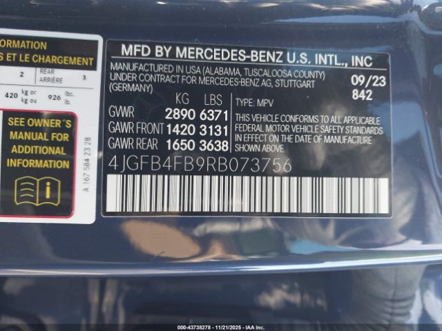 2024 MERCEDES-BENZ GLE 350 4JGFB4FB9RB073756 Photo 8