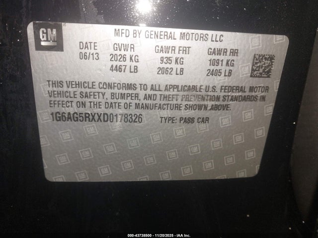 2013 CADILLAC ATS 1G6AG5RXXD0178326 Photo 8