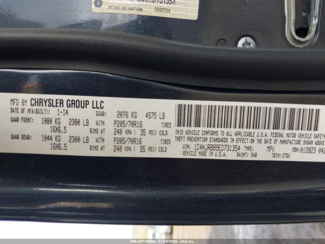 2014 JEEP PATRIOT 1C4NJRBB9ED731354 Photo 8