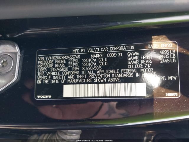 2021 VOLVO XC40 YV4162UKXM2455746 Photo 8