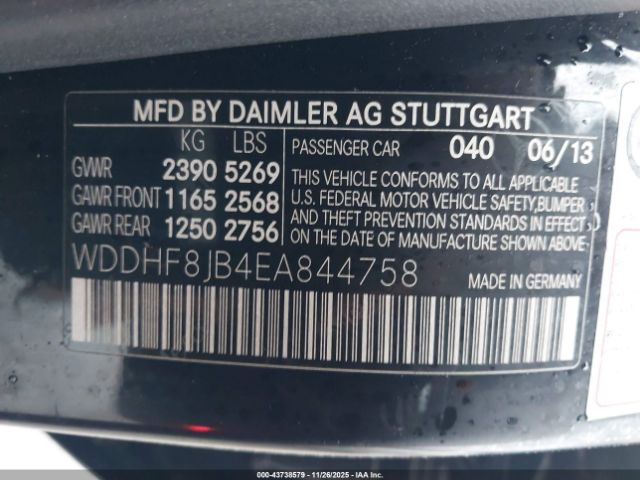 2014 MERCEDES-BENZ E 350 WDDHF8JB4EA844758 Photo 8