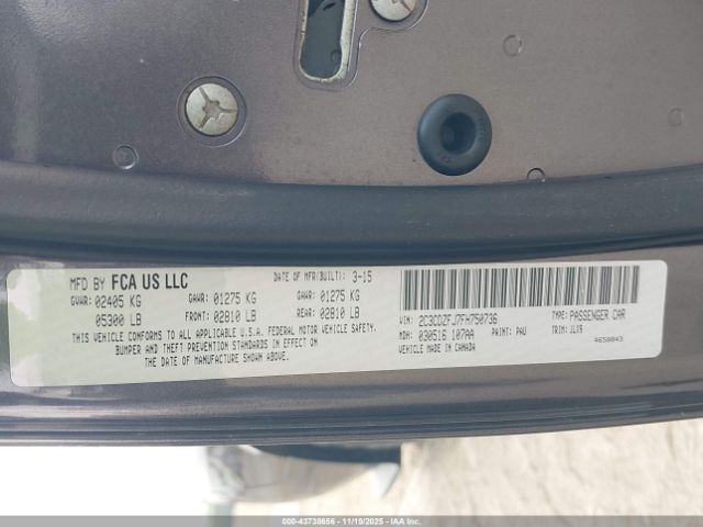 2015 DODGE CHALLENGER 2C3CDZFJ7FH750736 Photo 8