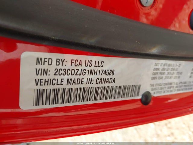 2022 DODGE CHALLENGER 2C3CDZJG1NH174586 Photo 8