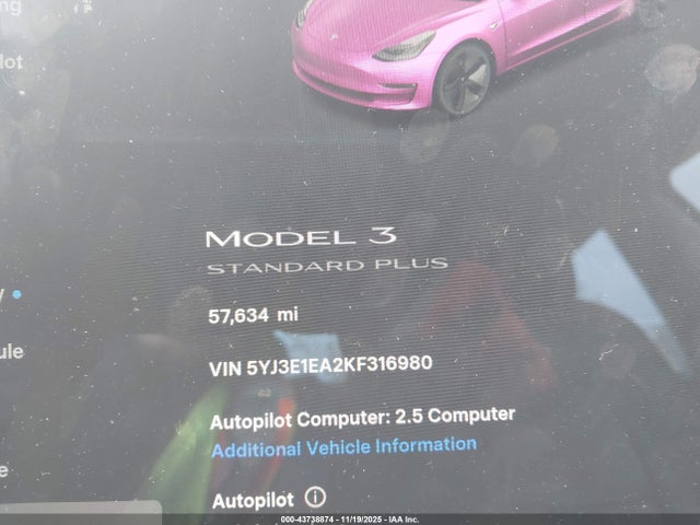 2019 TESLA MODEL 3 5YJ3E1EA2KF316980 Photo 6