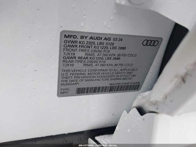 2024 AUDI Q3 WA1DECF30R1124289 Photo 8