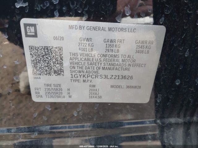 2020 CADILLAC XT6 1GYKPCRS3LZ213626 Photo 8