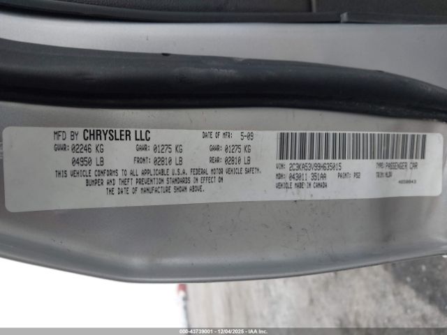 2009 CHRYSLER 300 2C3KA53V99H635015 Photo 8