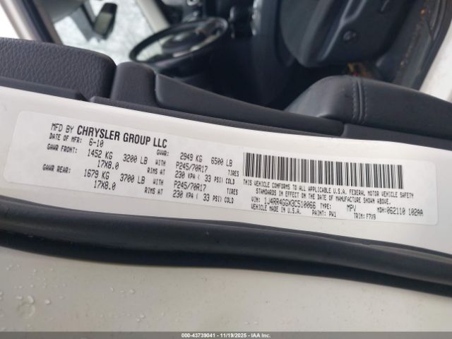 2011 JEEP GRAND CHEROKEE 1J4RR4GGXBC510066 Photo 8