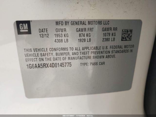 2013 CADILLAC ATS 1G6AA5RX4D0145775 Photo 8