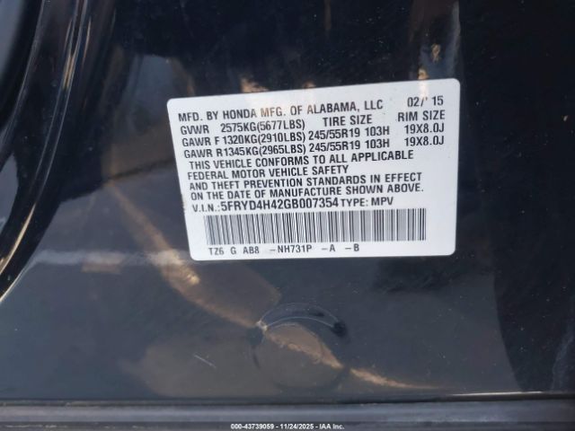 2016 ACURA MDX 5FRYD4H42GB007354 Photo 8