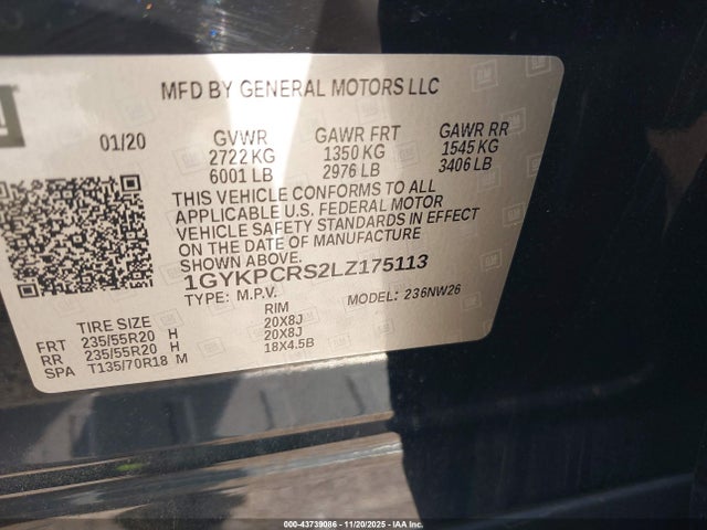 2020 CADILLAC XT6 1GYKPCRS2LZ175113 Photo 8