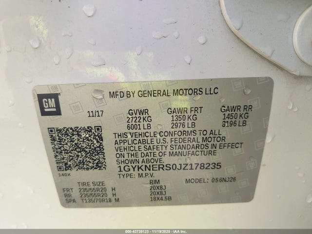 2018 CADILLAC XT5 1GYKNERS0JZ178235 Photo 8