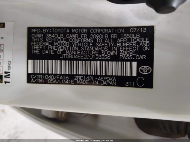 2013 TOYOTA COROLLA JTDBU4EE2DJ123226 Photo 8
