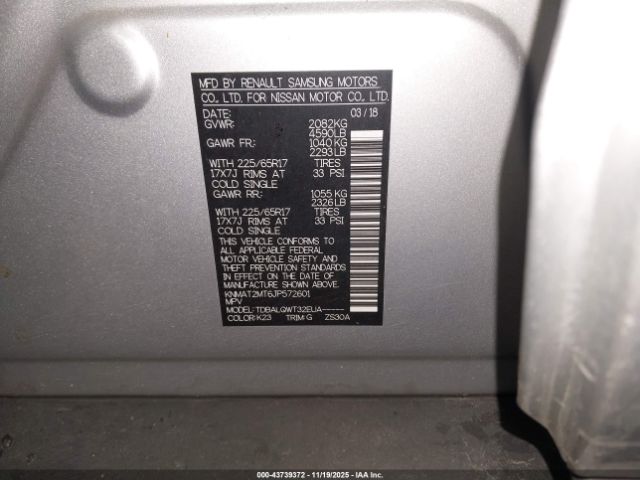 2018 NISSAN ROGUE KNMAT2MT6JP572601 Photo 8