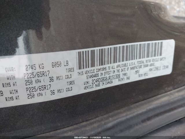 2018 DODGE GRAND CARAVAN 2C4RDGBG0JR151328 Photo 8