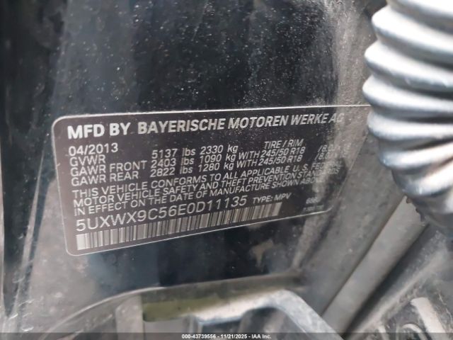 2014 BMW X3 5UXWX9C56E0D11135 Photo 8