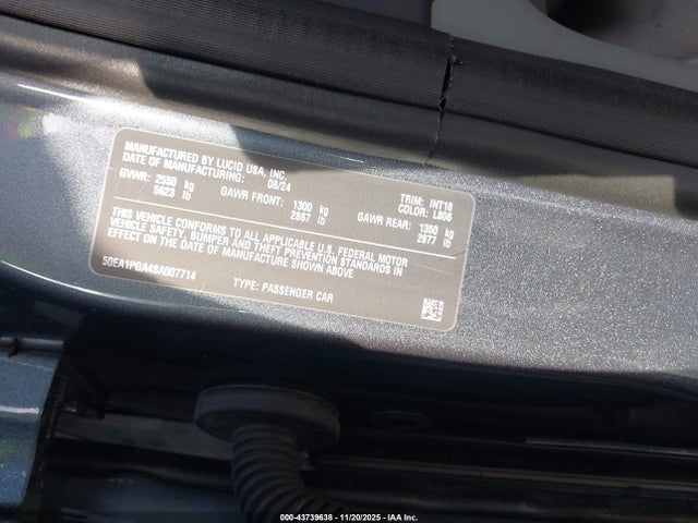 Lucid Air Pure 2025 50EA1PGA4SA007714 Image 9
