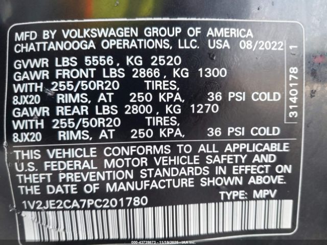 2023 VOLKSWAGEN ATLAS CROSS SPORT 1V2JE2CA7PC201780 Photo 8