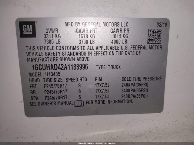 2010 CHEVROLET EXPRESS 1500 1GCUHAD42A1133996 Photo 8