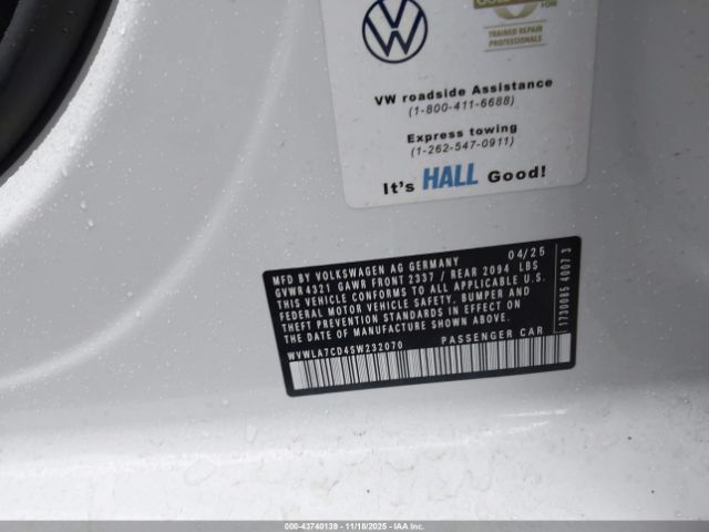 2025 VOLKSWAGEN GOLF GTI WVWLA7CD4SW232070 Photo 8
