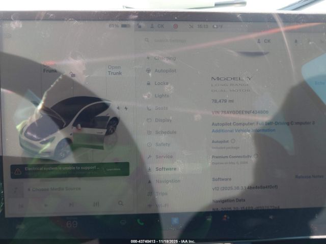 2022 TESLA MODEL Y 7SAYGDEE1NF434806 Photo 6