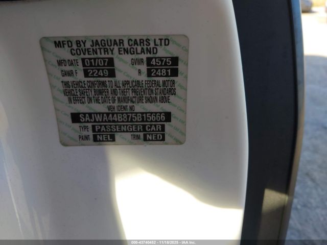 2007 JAGUAR XK SAJWA44B875B15666 Photo 8