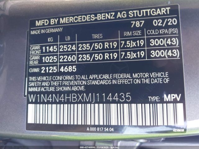 2021 MERCEDES-BENZ GLA 250 W1N4N4HBXMJ114435 Photo 8