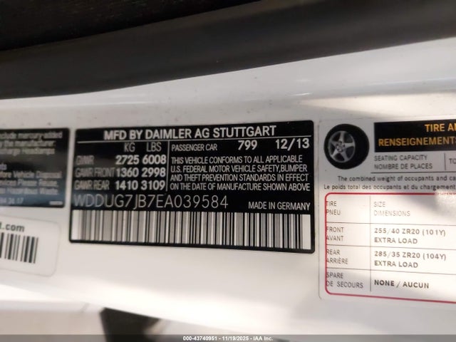 2014 MERCEDES-BENZ S 63 AMG WDDUG7JB7EA039584 Photo 8