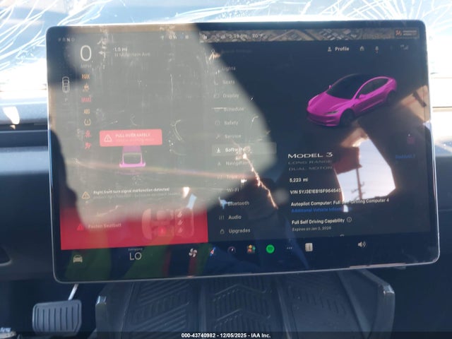 5YJ3E1EB1SF964545 Tesla Model 3 Long Range All-wheel Drive