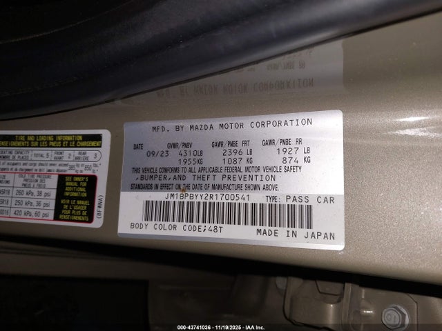 JM1BPBYY2R1700541 Mazda Mazda3 2.5 Carbon Turbo