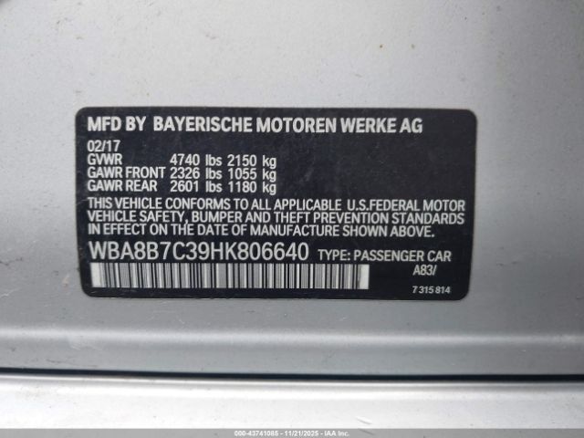 2017 BMW 340I WBA8B7C39HK806640 Photo 8