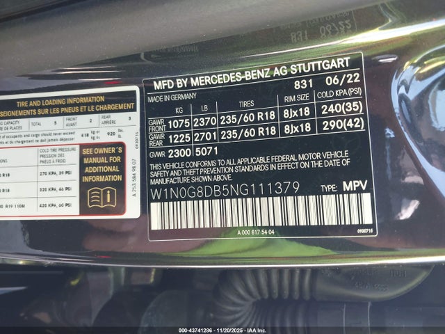 2022 MERCEDES-BENZ GLC 300 W1N0G8DB5NG111379 Photo 8