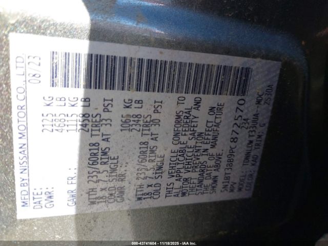 2023 NISSAN ROGUE 5N1BT3BB9PC872570 Photo 8