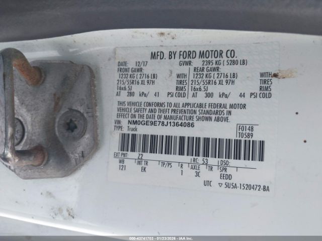 2018 FORD TRANSIT CONNECT NM0GE9E78J1364086 Photo 8