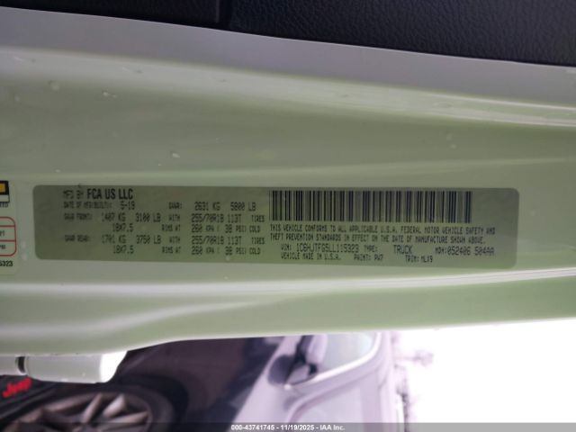 2020 JEEP GLADIATOR 1C6HJTFG5LL115323 Photo 8