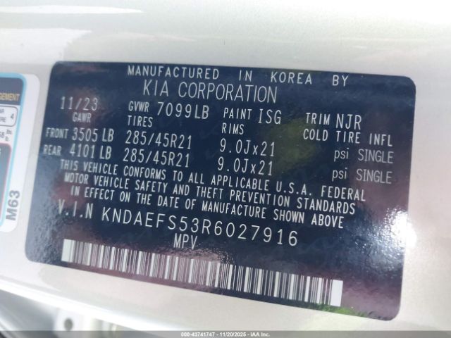 2024 KIA EV9 KNDAEFS53R6027916 Photo 8
