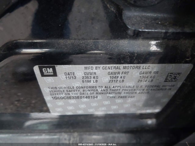 2014 CADILLAC CTS 1G6DC8E33E0148194 Photo 8