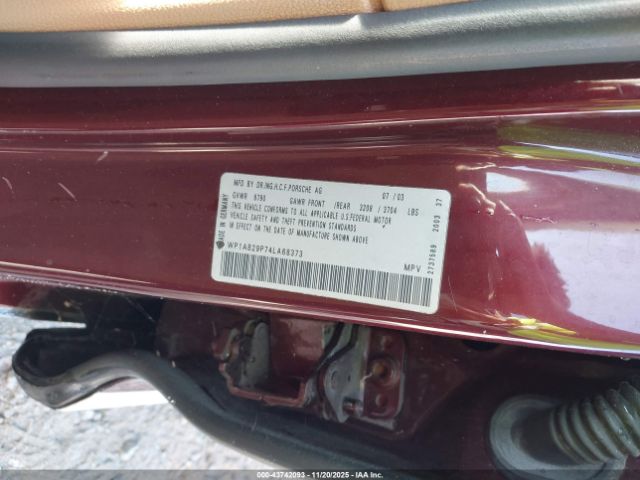 2004 PORSCHE CAYENNE WP1AB29P74LA68373 Photo 8