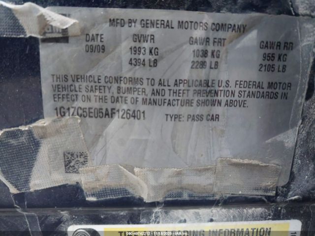 2010 CHEVROLET MALIBU 1G1ZC5E05AF126401 Photo 8