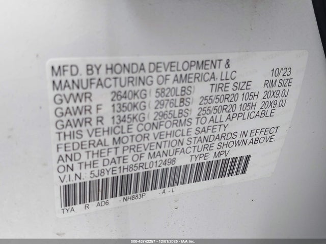2024 ACURA MDX 5J8YE1H85RL012498 Photo 8